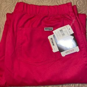 Grey’s Anatomy Classic 5 Pocket Drawstring Scrub Pants. XL-Tall. Color- Punch.